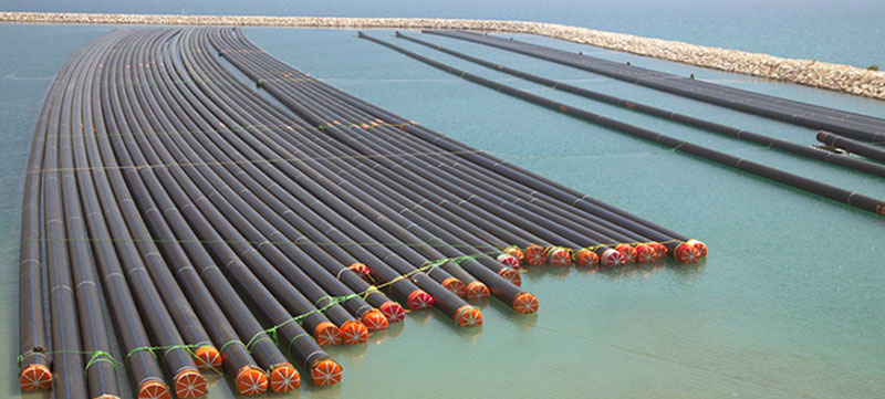 استفاده از لوله های پلی اتیلن در خطوط انتقال آب دریا